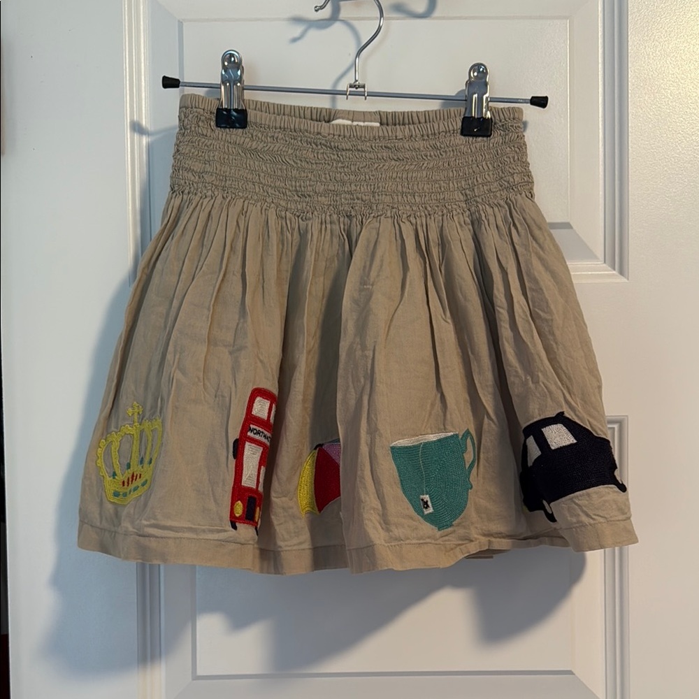 Mini Boden London Applique Twirl Girls Skirt